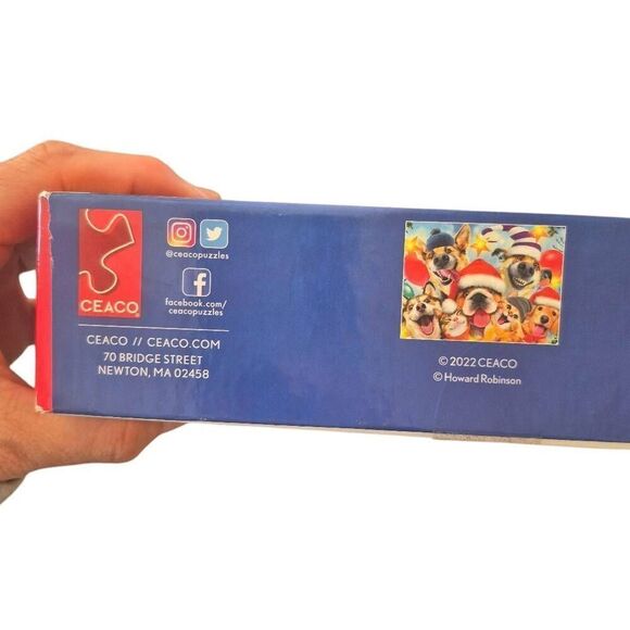 Ceaco Cats & Dogs Christmas Selfies Party 550 pc Jigsaw Puzzle - Picture 6 of 6